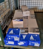 44x packs of Individual Varta Eblock transistor MN1604-9 Volt batteries - 10 in a pack