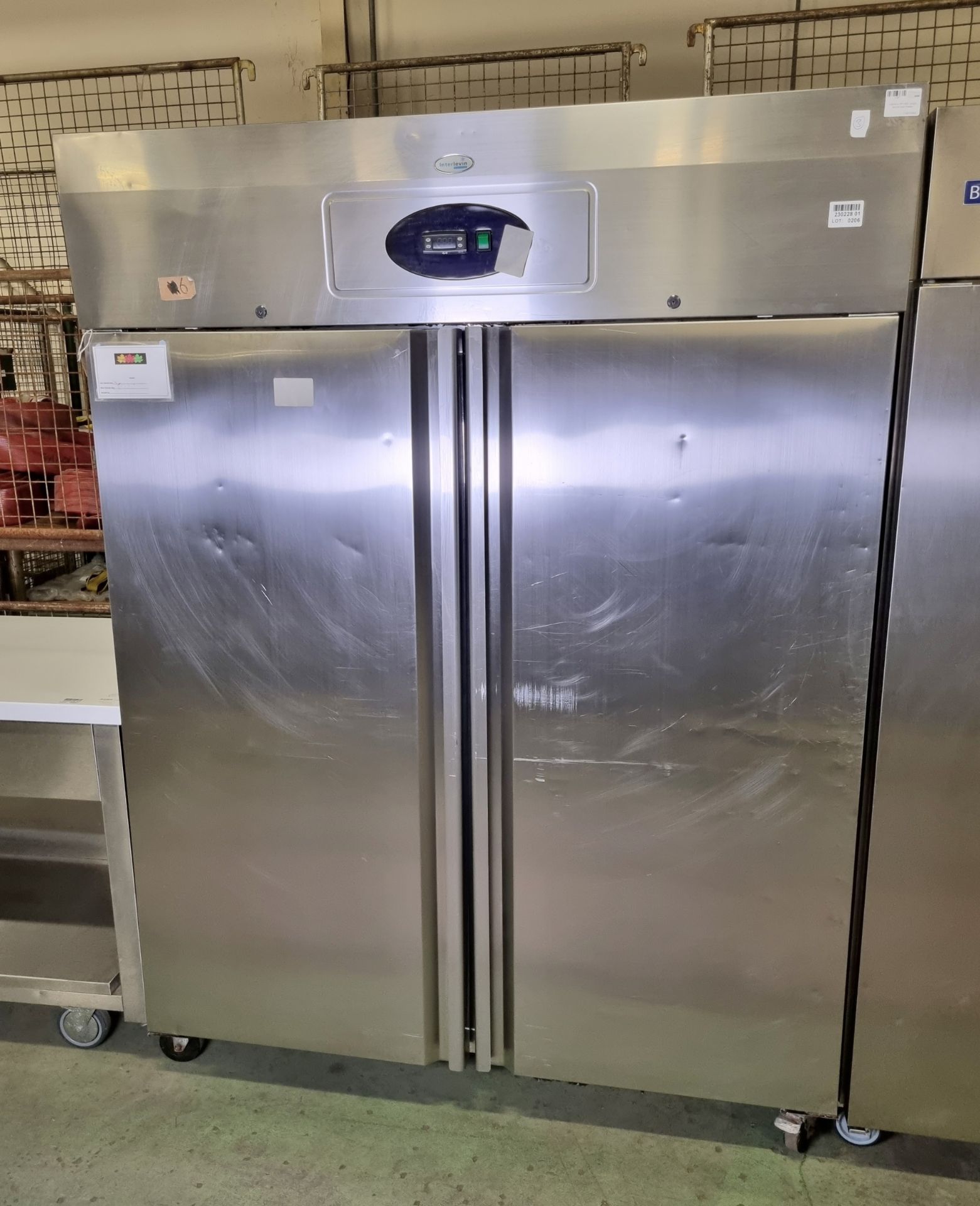 Interlevin RF1420 upright double door freezer
