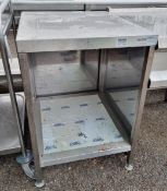 Stainless steel Counter unit - L60 x W70 x H86cm