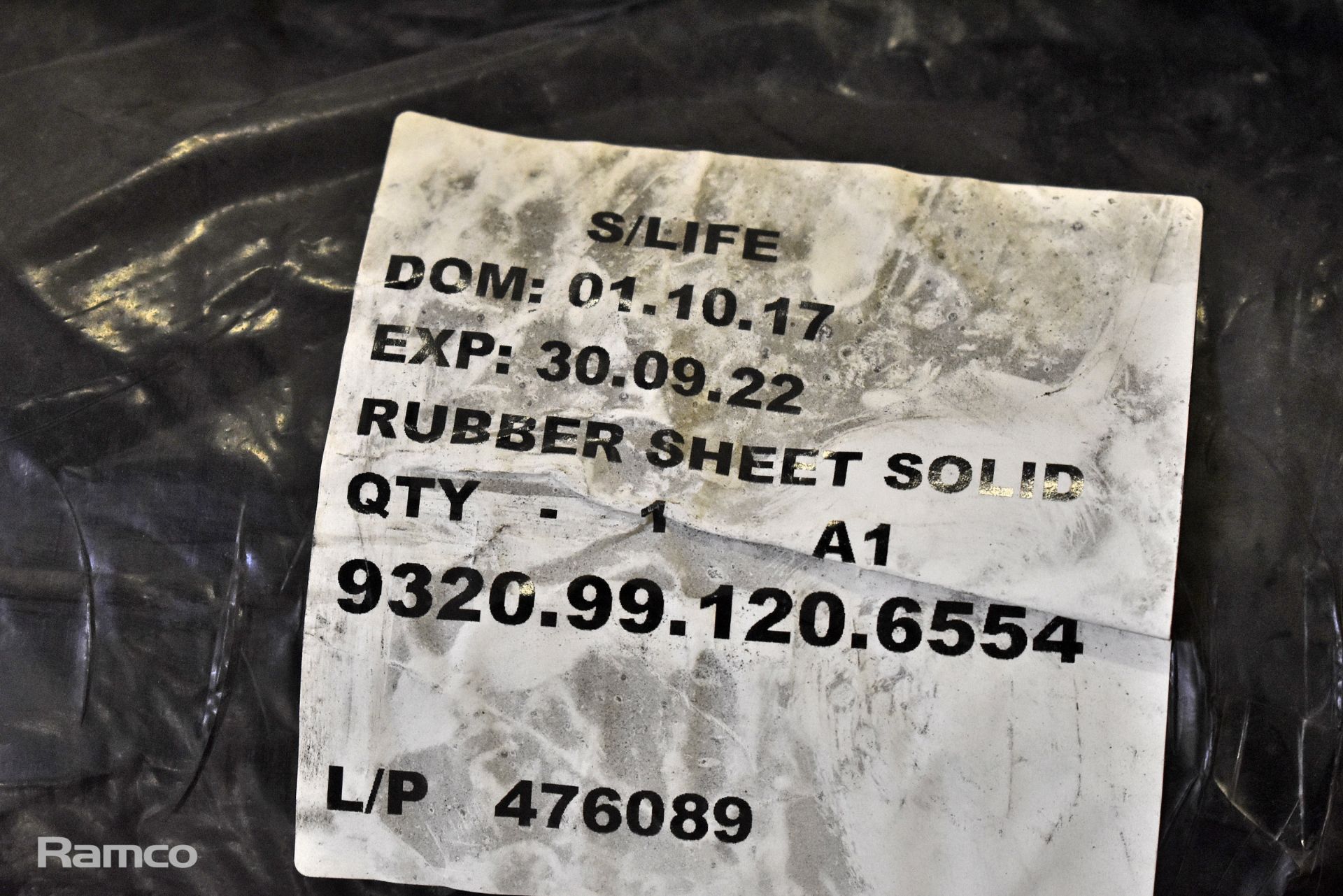 Black polymer nitrile rubber sheet - L1000xW92xH0.1.5cm - Image 4 of 4