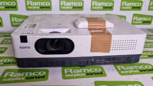Sanyo PLC XW250 XGA projector with remote control