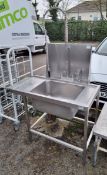 Stainless steel sink with Pre wash tap