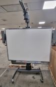Smart Technologies Inc SB680 interactive smart board on mobile stand with projector mount