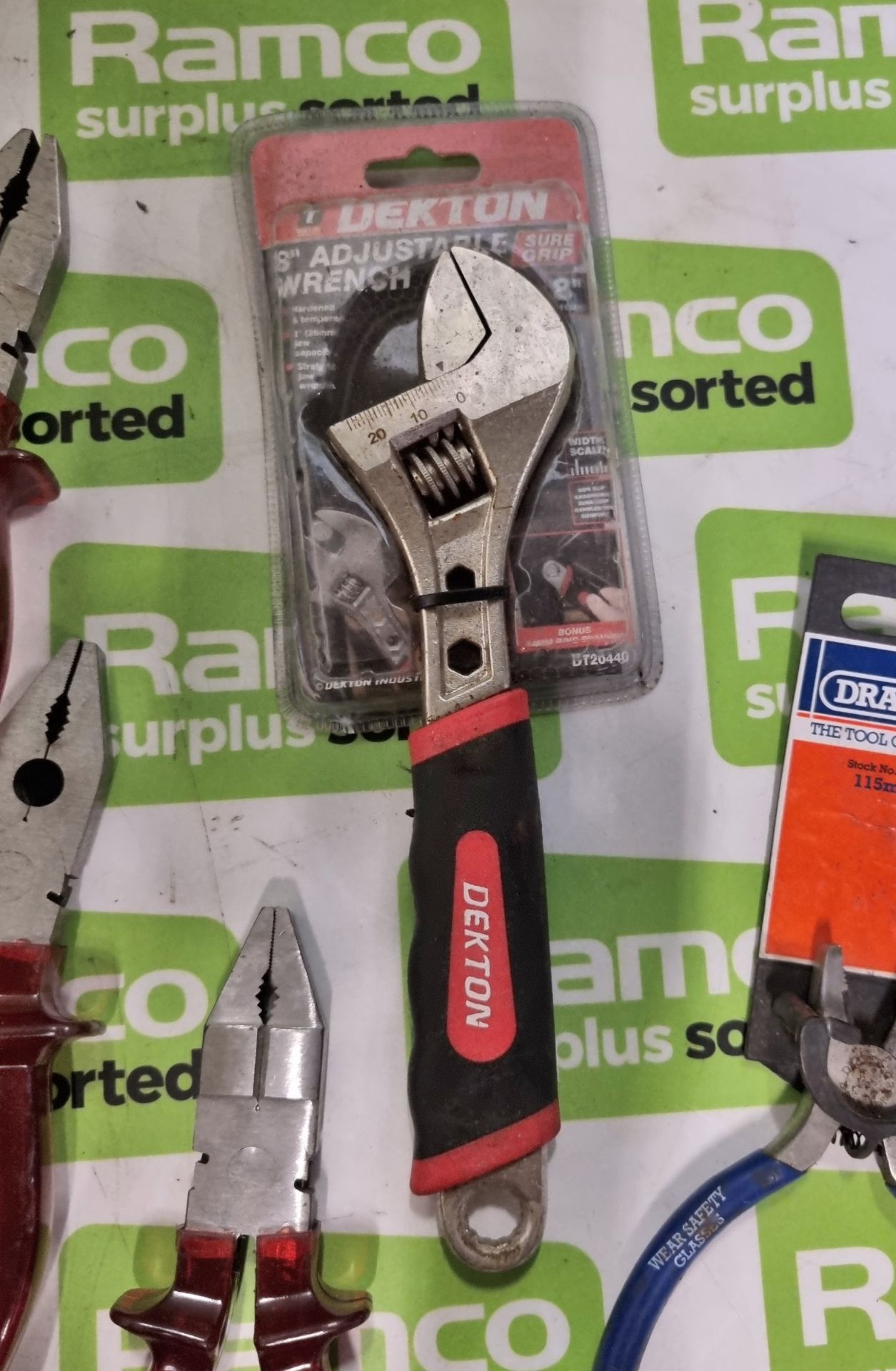 22pcs of tools, pliers and wrenches - Image 5 of 6