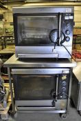 2x Fri-Jado TG-110-M Rotisserie ovens - 230V 50/60Hz - L 83 x W 60 x H7 4cm, with stand