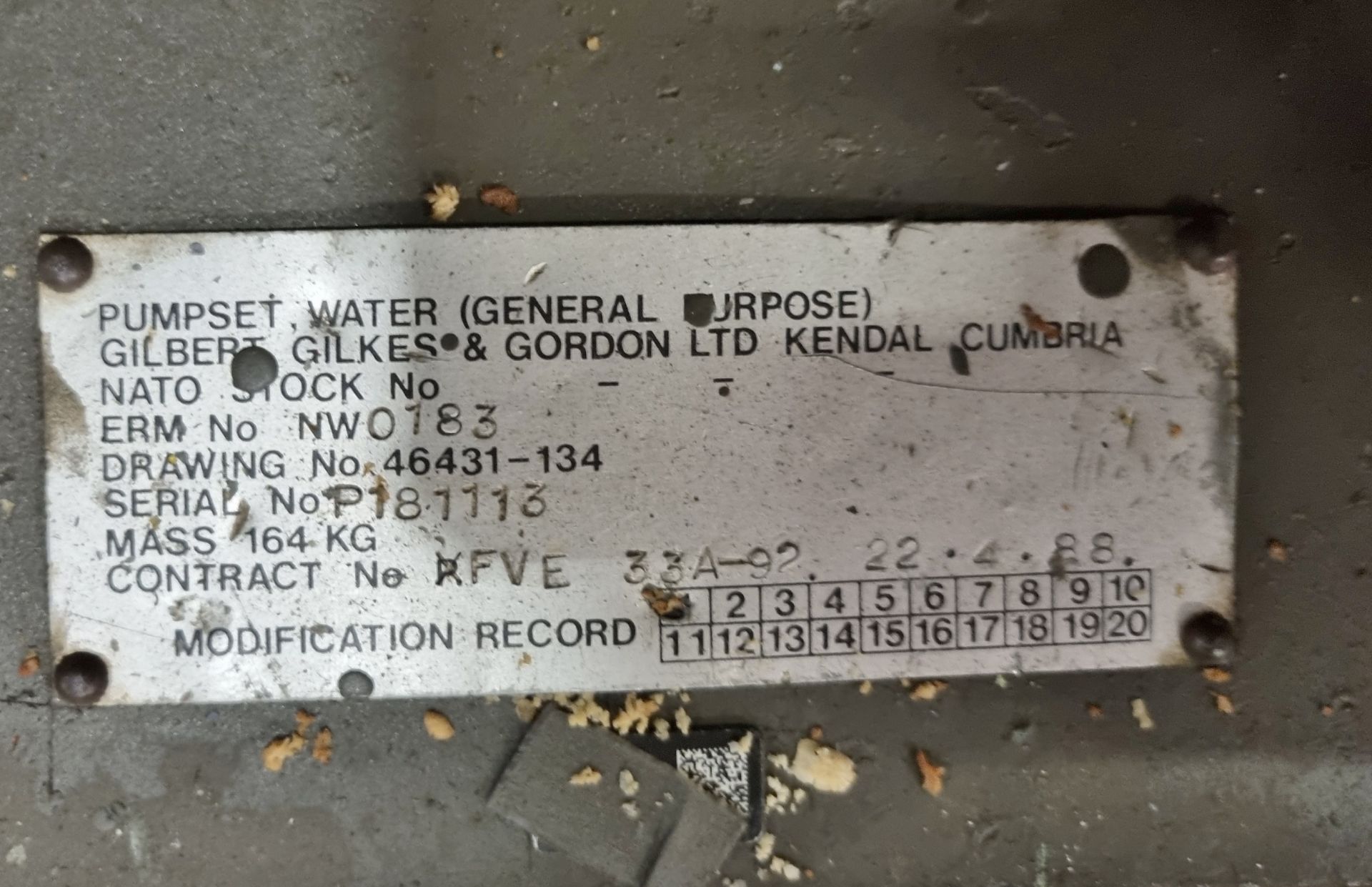 Gilbert Gilkes diesel general purpose water pumpset unit - Image 8 of 8