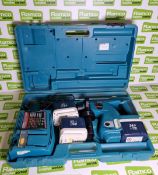 Makita BHR200 cordless 24V rotary hammer drill + charger,battery, case