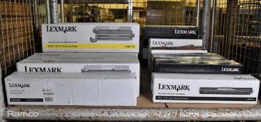 Multiple Lexmark, toners cartridges, - 13 in total - see pictures for types