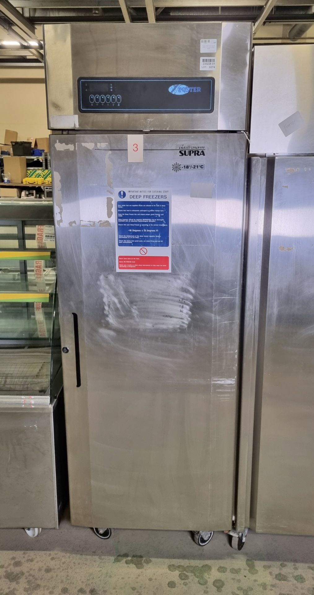 Foster Gastronorm Supra GS601 LT single upright freezer