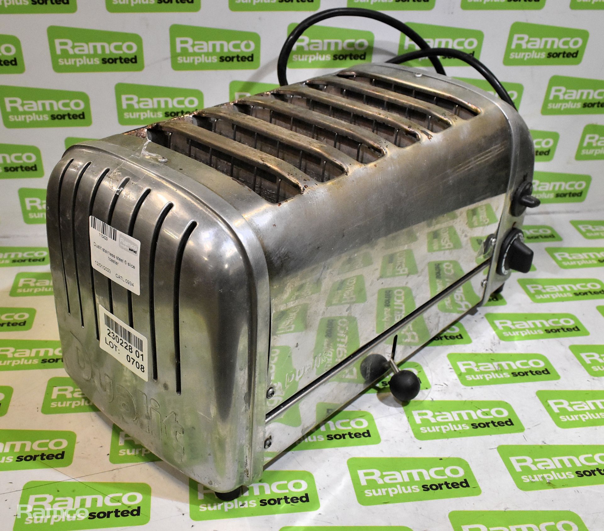 Dualit stainless steel 6 slice toaster - Image 2 of 3