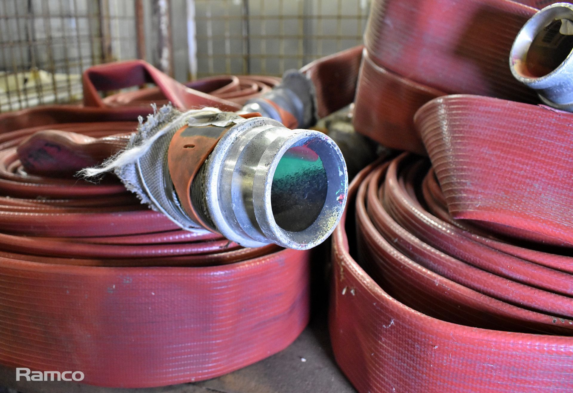 5x Angus Duraline BS 6391 2009 Type 3 31015 Layflat Fire Hoses - approx. 22.5m long, 70mm diameter - Image 2 of 3