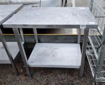 Stainless steel prep table 92 x 60 x 83cm