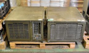 2x Dantherm AC-M5W container air conditioning units