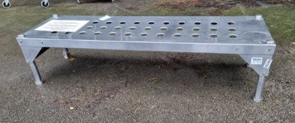 Stainless steel shelf - 150x45x37cm