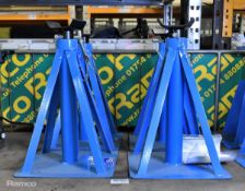 4x OMCN 2000 kg axle stands - dimensions: 30x30x46cm