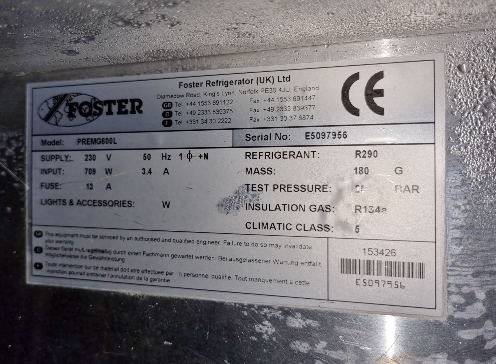 Fridgemaster MTL55249 freestanding tall fridge - Image 4 of 5