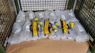 13x 110V extension leads with Mennekes Type 3794 & Type 3859 2P+E plugs - approx 5m length