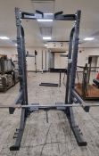 Spark multi-gym squat rack with power lift bar - 150 L x 170 W x 245 H cm
