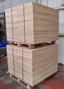 2 pallets of 102x Chipboard panels - L120 x W60 x 1.8cm