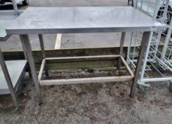 Stainless steel workbench - 120x75x85cm