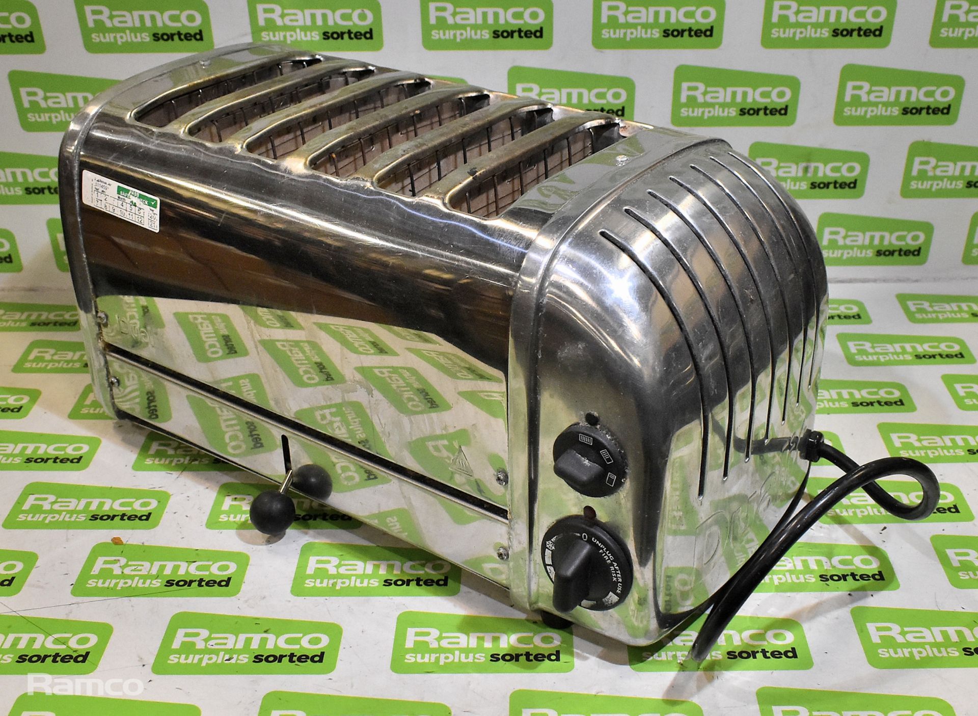 Dualit stainless steel 6 slice toaster - Image 2 of 3