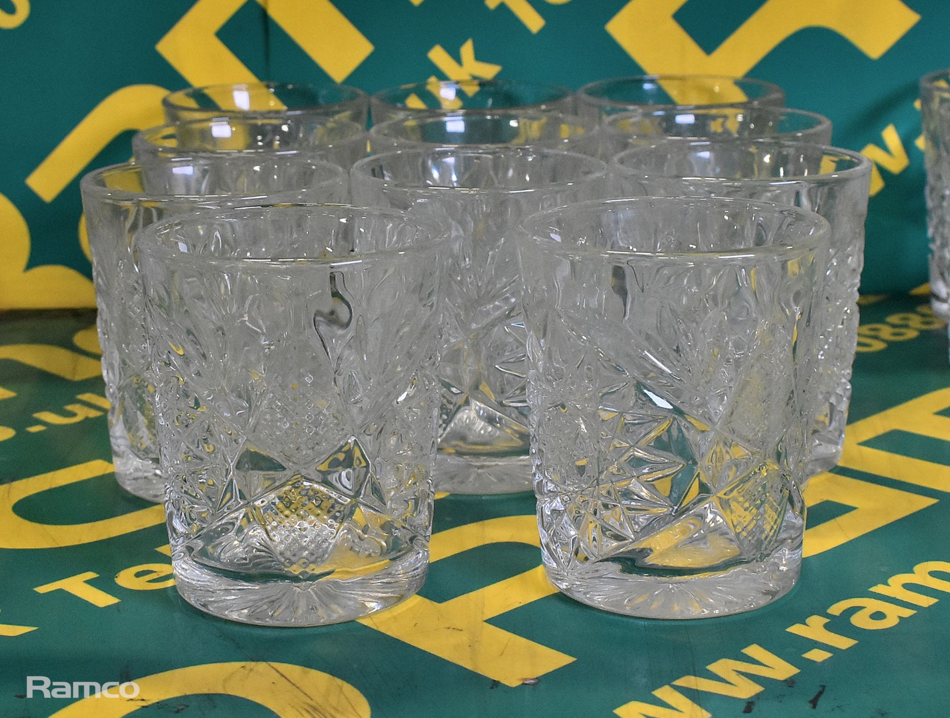 11x Libbey Hobstar Double old fashioned 12oz (340ml) tumblers