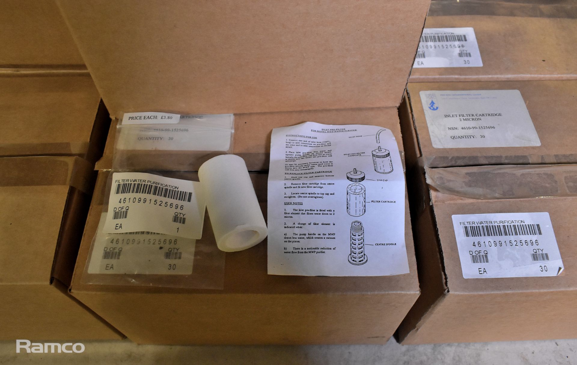 20x boxes of Pre-Mac International 2 micron inlet filters for MWP water purifier unit - Image 3 of 3