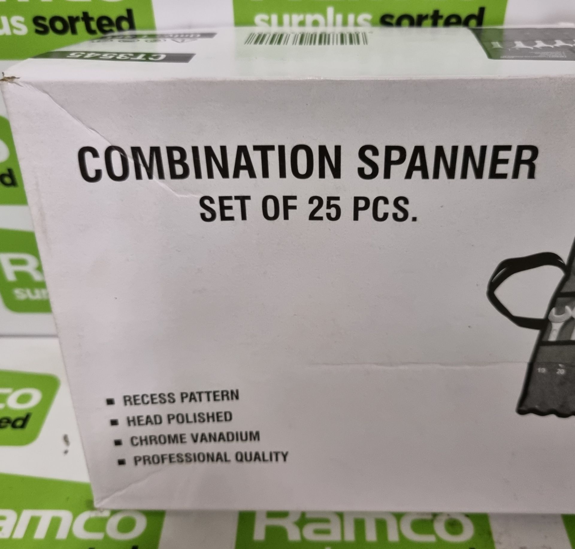 25pc combination spanner set - sizes 19-32mm - Image 2 of 3