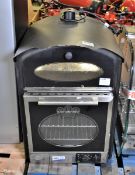 King Edward Bake King potato oven with glass doors for visibility and 3 wire trays