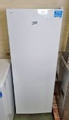 Beko LSG1545W freestanding tall larder fridge