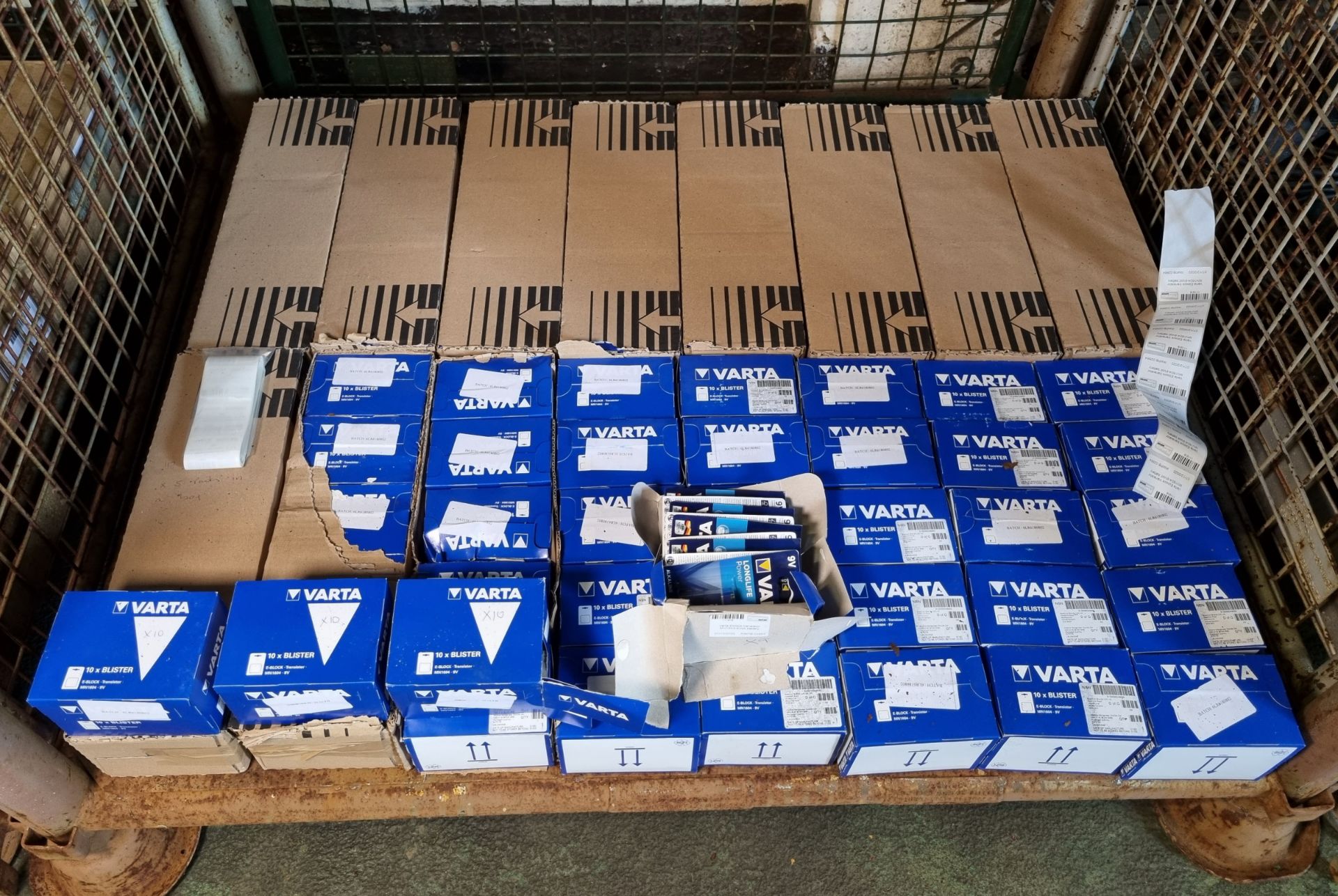 83x packs of individual Varta Eblock transistor MN1604-9 Volt batteries 10 in a pack - Image 2 of 5