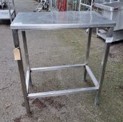 Stainless steel table - 70x45x85cm