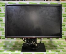 Asus PA238Q 23 inch monitor on adjustable stand with cables