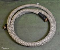 Plastic 2 inch hose assembly, approx length 2m