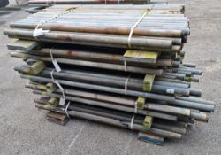 250x Scaffold poles approximately 5 Foot in length
