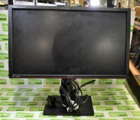 Asus PA238Q 23 inch monitor on adjustable stand with cables