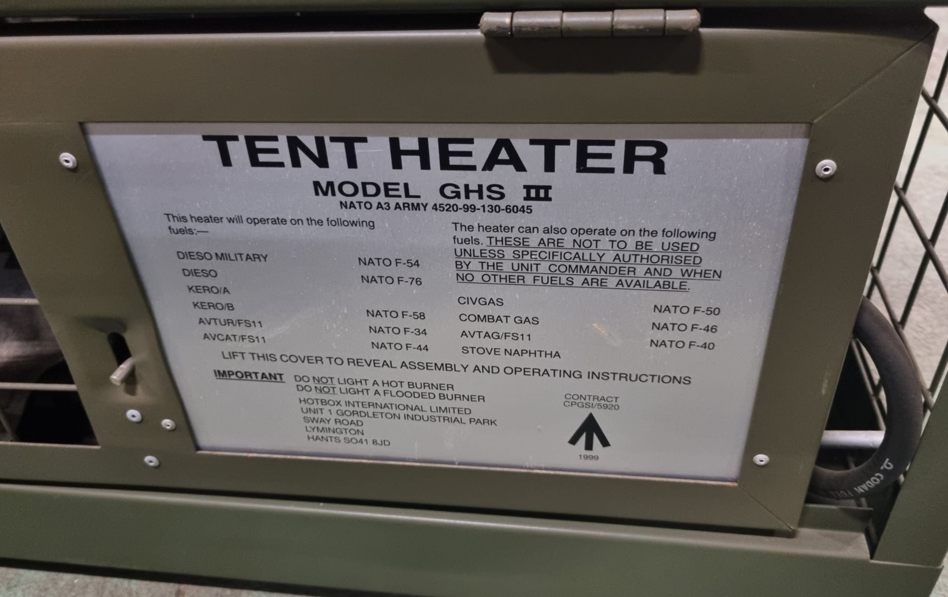 Tent Heater Model GHS 3 - Image 4 of 8