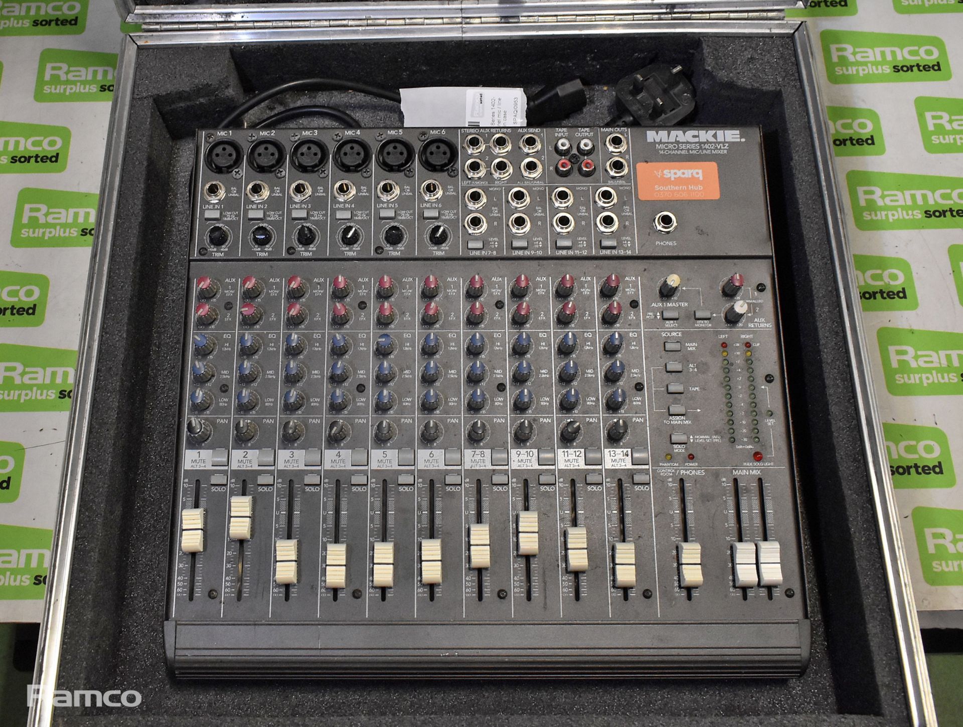 Mackie Micro Series 1402-VLZ 14 channel mic / line mixer - in case - Image 2 of 6