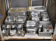 Catering equipment - bain marie gastronorm pans of multiple shapes and sizes and roasting tins