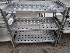 Stainless steel shelving - 120x60x120cm