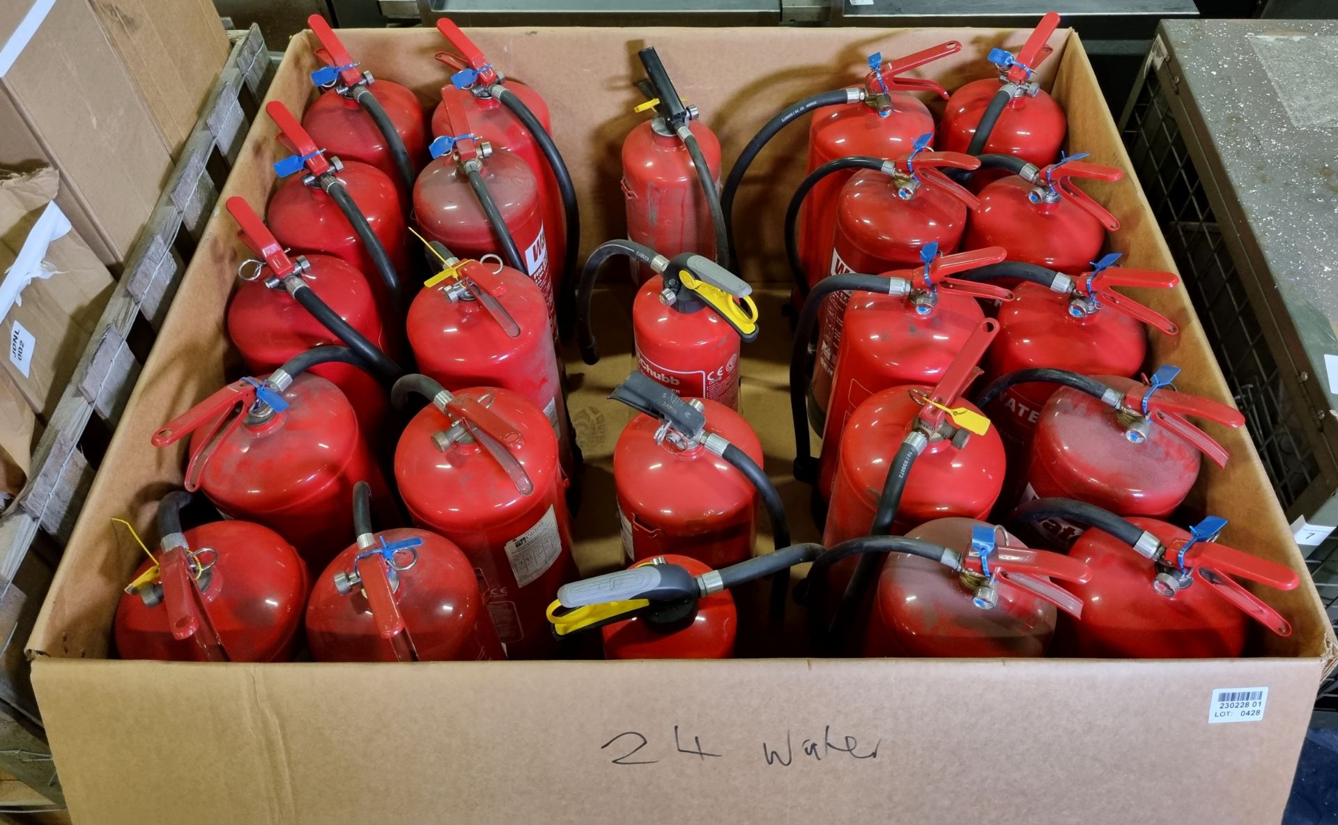 24 x Water fire extinguishers - beyond expiration date, will need checking and retesting - Image 2 of 4