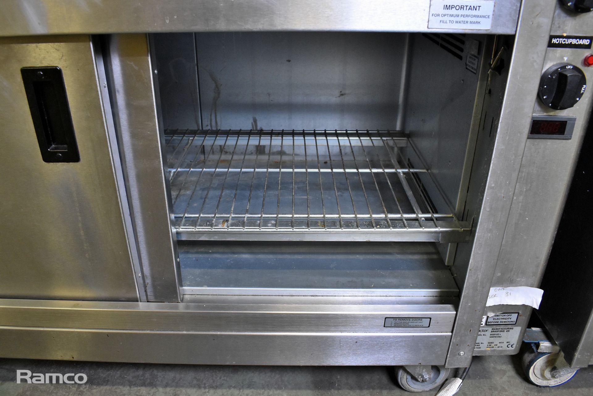 Victor SCEP12Z+ hot cupboard, bain marie and gantry - Bild 4 aus 7