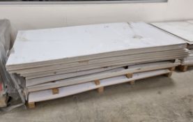 36x Fibre board panels - L240 x W122 x H1.5cm