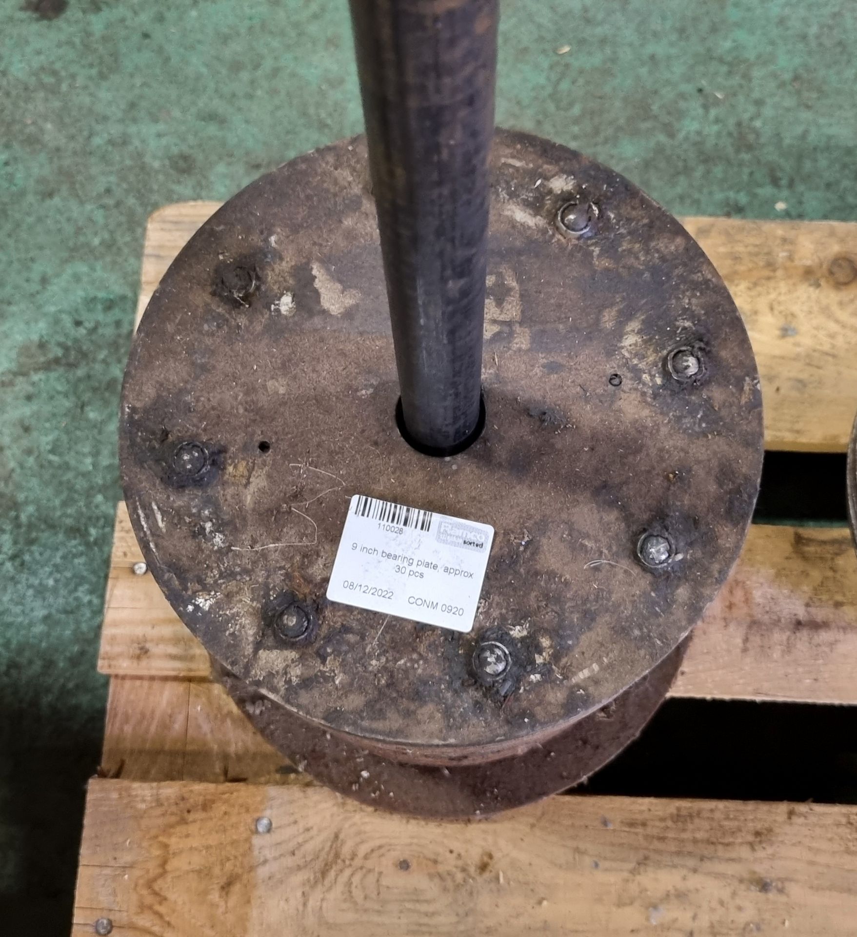 9 inch bearing plate, approx 30 pcs - Image 3 of 3