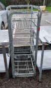 Small wire cage trolley