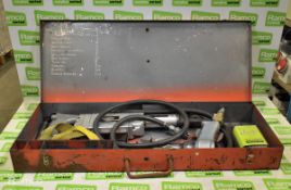 Cengar pneumatic reciprocating saw & gun in red carry case