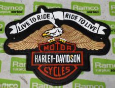 Harley Davidson Motorcycles diecast steel sign