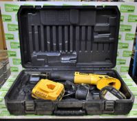 Dewalt DW938 18v reciprocating saw in case w/charger & 2x battery