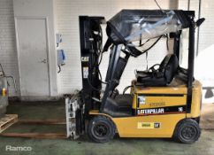 Caterpillar EP16K Forklift Serial No 06A00310 with Cascade fork set Serial No ALE 738377-1, 1900Kg