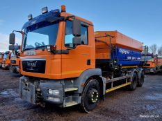 2009 (reg WP09 ULT) MAN TGM 26.330 6x4 with Schmidt Stratos 9m3 pre-wet gritter mount.